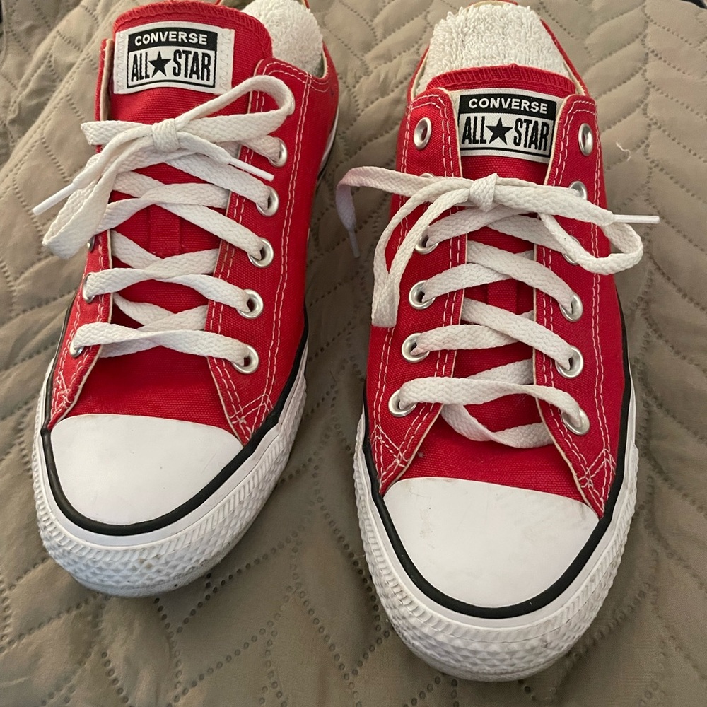 Converse All Star Red Canvas Sneakers